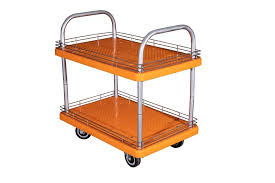2 Layer Plastic Platform + M.S. Border 500 KG