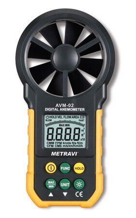 METRAVI- DIGITAL THERMO-ANEMOMETER ( 0.80 to 40 m/s ) (AVM-02) + FREE CALIBRATION CERTIFICATE