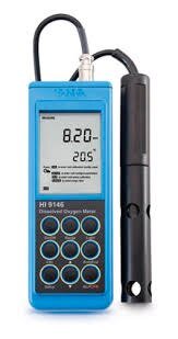 HANNA - Dissolved Oxygen Meter (0.0 TO 45.0 PPM) (HI9146) + Free Calibration Certificate