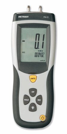METRAVI - DIGITAL PRESSURE METER (MANOMETER) (PM-01) (0 - 5 PSI) + FREE CALIBRATION CERTIFICATE