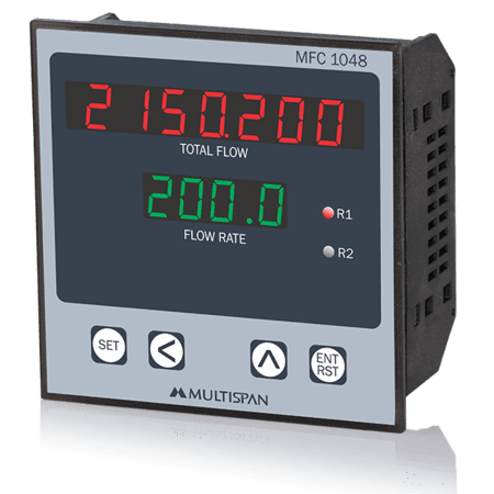 MULTISPAN- FLOW RATE INDICATOR CUM TOTALISER (MFC-1048) + FREE CAL.CERTIFICATE (001)