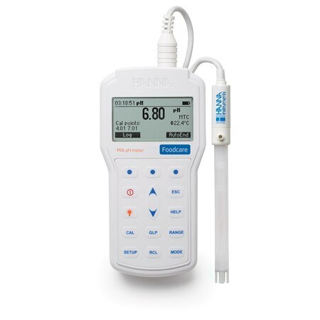 Hanna - Professional Portable Milk pH Meter (HI98162)+ Free Calibration Certificate