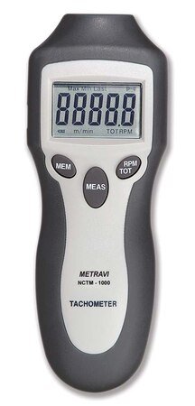 METRAVI - DIGITAL NON CONTACT TYPE TACHOMETER CUM DIGITAL COUNTER (2 to 99,999 RPM) (NCTM - 1000) +FREE CALIBRATION CERTIFICATE