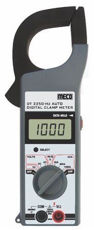 MECO- Digital Clampmeter (1000 A, 750 V) (2250 HZ AUTO) +FREE CALIBRATION CERTIFICATE