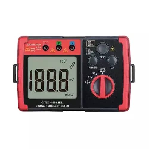 G-Tech- Digital ELCB (RCD) Tester (EL-1812) +FREE CALIBRATION CERTIFICATE