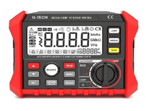 G-Tech- DIgital ELCB (RCD) Tester (EL-1813) +FREE CALIBRATION CERTIFICATE