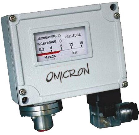 OMICRON -Industrial Pressure Switch (IPS) (Diaphragm Type I) + Free Calibration Certificate