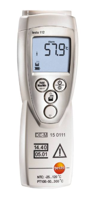 TESTO - HIGHLY ACCURATE TEMPERATURE MEASURING INSTRUMENT (TESTO 112) +FREE CALIBRATION CERTIFICATE