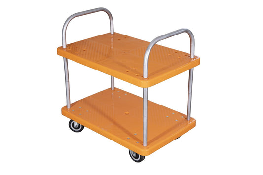 2 Layer Plastic Platform + M.S. 500 KG