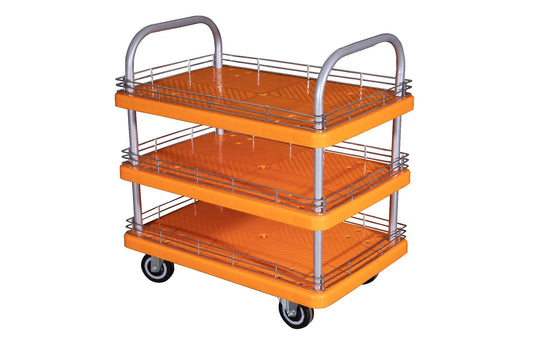 3 Layer Plastic Platform + M.S. Border 150 KG