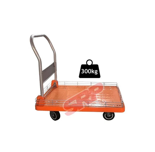Plastic Platform Trolley + M.S.  300 KG