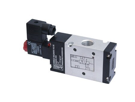 AIRMAX- Single Solenoid Valve (AD 20 SERIES) (3/2 & 5/2 WAY) (2ADSS-3 / 2ADSS-5) (1/4" & 1/2")(001)