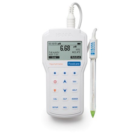 HANNA Professional Portable Yogurt pH Meter (HI98164) +Free Calibration Certificate  (T/L/PHM/HAN/020/004)