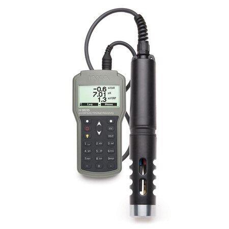 HANNA- MULTIPARAMETER WATERPROOF METERS (HI98195) (PH/ORP/EC) + FREE CALIBRATION CERTIFICATE (002)