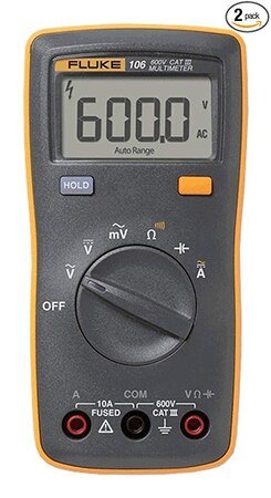 FLUKE- Digital Multimeter (600 VAC/VDC) (FLUKE 106)  + Free Calibration Certificate