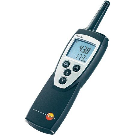 TESTO - Portable Hygrometer (-10  °C to +60 °C , 0 TO 100% RH) (625) + Free Calibration Certificate