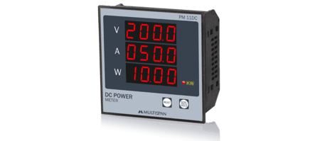 MULTISPAN- DC POWER METER (VAW KWh) (PM-11DC) + FREE CAL.CERTIFICATE (001)