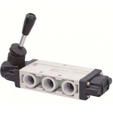 AIRMAX- HAND LEVER VALVE (3/2 , 5/2 & 5/3 WAY ) (RM SERIES) (3ARMHLV-5 / 3ARMHLV-5-SC) (1/4" & 1/2") (001)