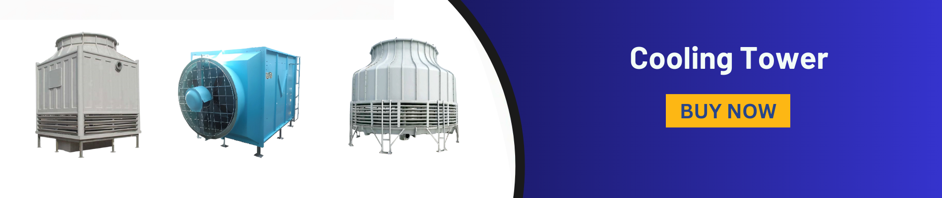 Cooling tower banner