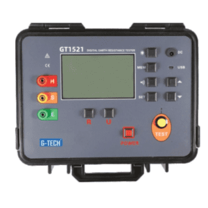 G-TECH DIGITAL EARTH RESISTANCE TESTER WITH USB(02/03 WIRE)(GT1521)+ FREE CALIBRATION CERTIFICATE