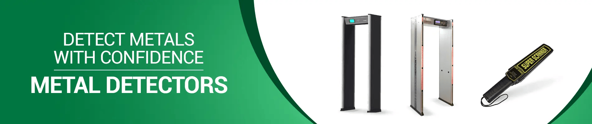 Metal detector banner