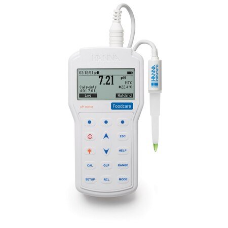 HANNA-  Professional Foodcare Portable pH Meter (HI98161)+ Free Calibration Certificate