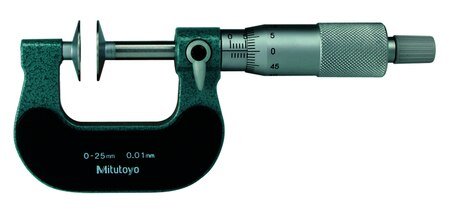 MITUTOYO- Disk Micrometer  (0-25 MM) (123-101)