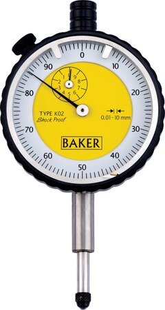 BAKER - Plunger Type Dial Gauge ( 0.2" ) ( 56-K62 ) +Free Calibration Certificate
