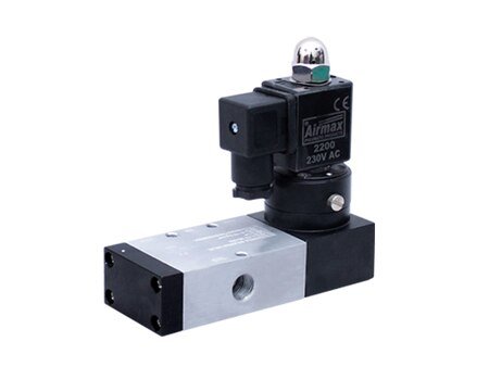 AIRMAX- 3/2 & 5/2 Way Single Solenoid valve (LTS SERIES) (2LTS-SS-3/ 2LTS-SS-5) (1/4" TO 1/2") (001)