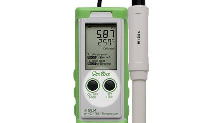 HANNA -  Groline Ph/EC/Tds/Temperature Meter (HI9814) Free Calibration Certificate (001)