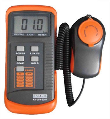 KUSUMMECO - Digital Lux Meter (LUX 200 K)  With Calibration Certificate