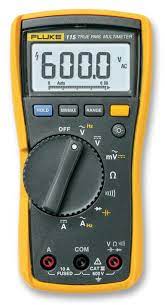 FLUKE - True-RMS Digital Multimeter   (600V AC/DC) (Fluke -115)  +Free Calibration Certificate