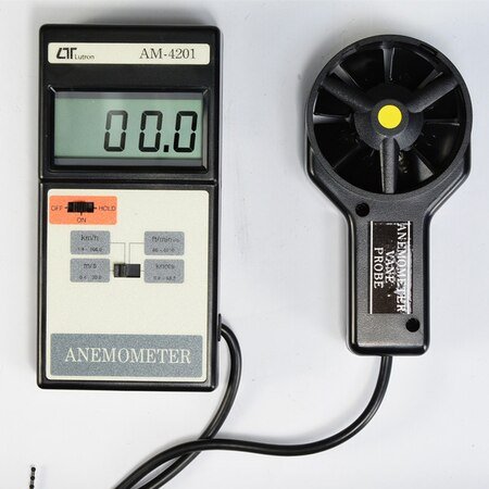LUTRON - DIGITAL ANEMOMETER (0.4 TO 30 m/s) (AM-4201) +  FREE CALIBRATION CERTIFICATE