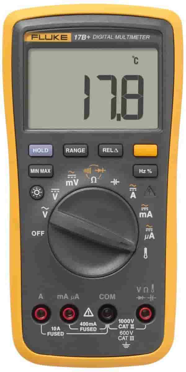 Fluke - Digital Multimeter (17B+) (AC/DC 1000V) +Free Calibration Certificate