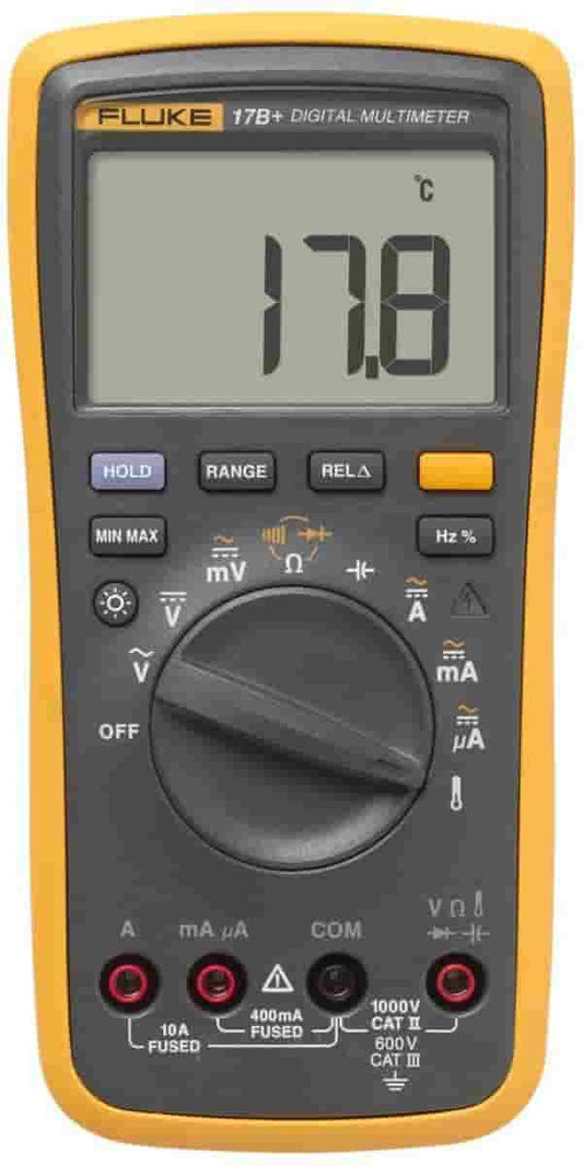 Fluke - Digital Multimeter (17B+) (AC/DC 1000V) +Free Calibration Certificate