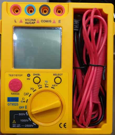 GTECH - DIGITAL INSULATION TESTER (GTECH-9525) +FREE CALIBRATION CERTIFICATE