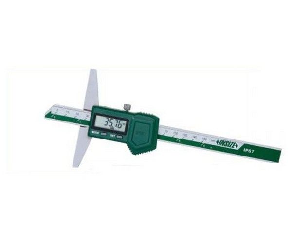INSIZE - DIGITAL DEPTH GAGES WITH ROUND DEPTH BAR (0-200MM) (1149-200) +FREE CALIBRATION CERTIFICATE