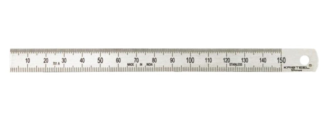 Kristeel-Flexible Metric Steel Rule (1000mm) (701E)