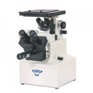 METZER - INVERTED TRINOCULAR METALLURGICAL MICROSCOPE