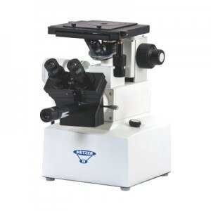 METZER - INVERTED TRINOCULAR METALLURGICAL MICROSCOPE